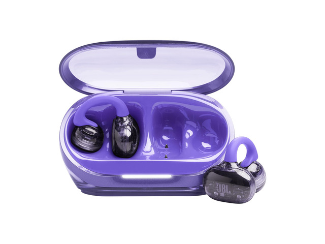 Soundgear Clips Open Ear Headphones for Situational Awareness - Purple