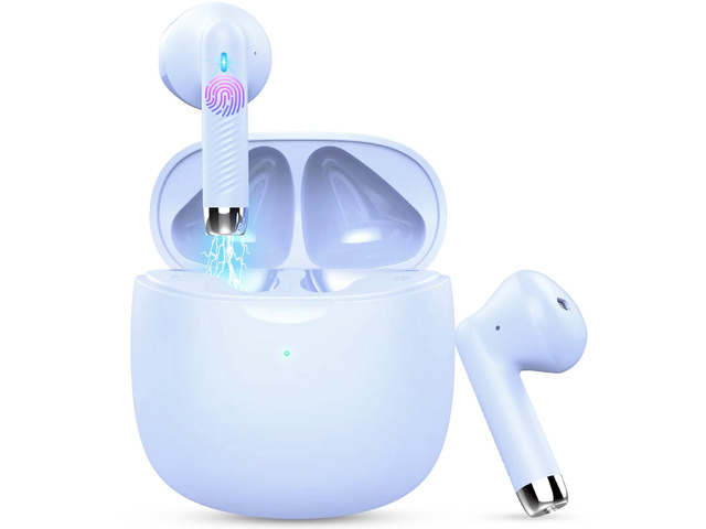 Wireless Earbuds, Bluetooth 5.4 Earbuds Stereo Bass, Bluetooth Headphones in Ear Noise Cancelling Mic, Earphones IP7 Waterproof Sports, 32H...