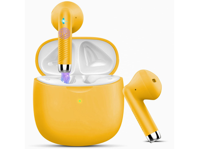 Wireless Earbuds, Bluetooth 5.4 Headphones in Ear with Noise Cancelling Mic Bluetooth Earbuds Stereo Bass, IP7 Waterproof Sports Earphones, 32H...