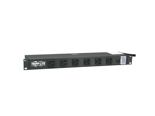 Eaton RS1215-20 Heavy Duty Metal 20A 1U Rack Mount Power Strips 12 Outlets, 20A Circuit Breaker On/Off Switch Cover, 15ft Extension Cord, Garage,...