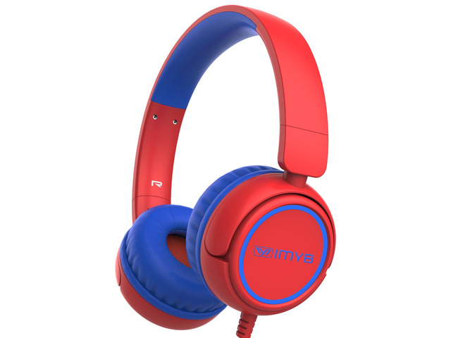Kids Headphones Wired, Stereo Foldable Tangle-Free 3.5mm Jack Adjustable On-Ear Headphones for...