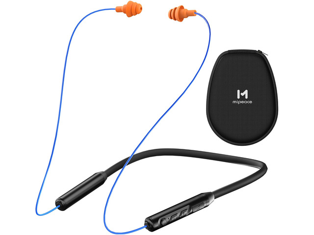 Bluetooth Earplug Headphones, Neckband Wireless Earbuds earplugs-29db Noise Reduction isolating in-Ear earplug Earphones and Controls,IPX6...