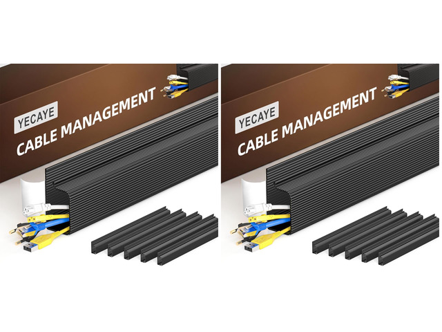 12 Pack Cable Management, Cord Organizer, Cable Organizer, Adhesive Mount Cord Organizer for Desk, No-Drill Desk Wire Management for Home Office,...