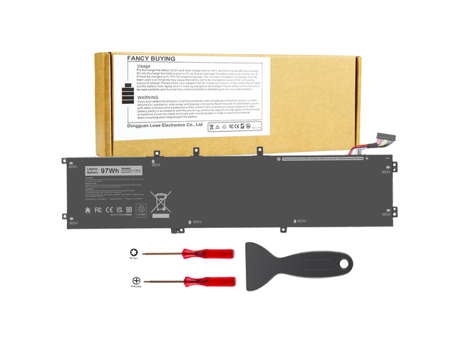 97Wh 6GTPY Laptop Battery for Dell XPS 15 9550 9560 9570 7590 Inspiron 15 7500 7501 7590 7591 Vostro 7500 7590 i7-7700HQ 5D91C GPM03 4GVGH 1P6KD...