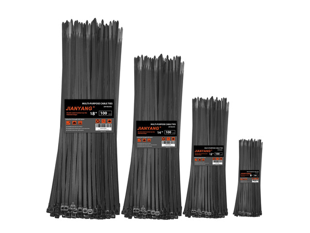 Zip Ties Assorted Size,8+12+14+18 Inch Double Sided Toothed,100 LBS Tensile Strength Heavy Duty Cable Wire Ties With Self-Locking Adjustable More...