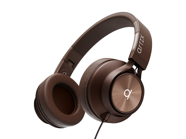 Over Ear Headphones Wired with Mic, Corded Head Phones (3.5mm Jack) Compatible with Laptop, Computer / PC, Macbook, MP3 Player, Car / In-Flight...