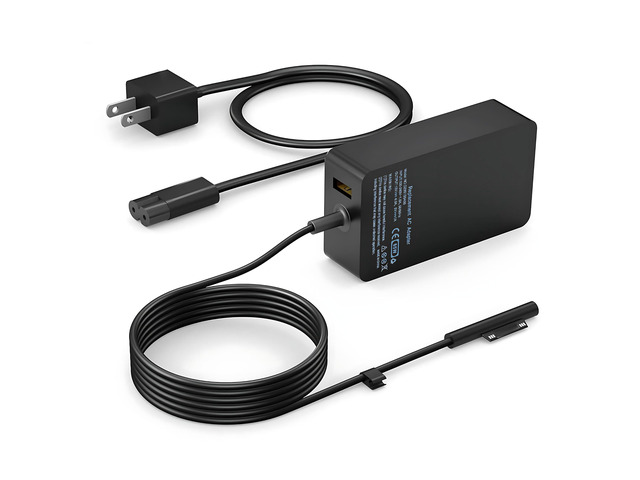 Surface Pro Charger 65W, Surface Laptop Charger Compatible with Microsoft Surface Pro 11/10/9/8/7+/7/6/5/4/X, Surface Laptop 7/6/5/4, Surface Book...