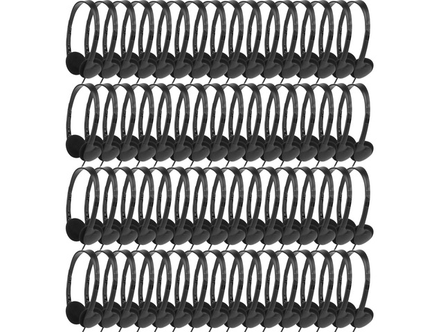 Headphones Bulk 100 Pack for Classroom Kids School Students K-12,Wholesale Children Class Set Wired Headphones for Library...