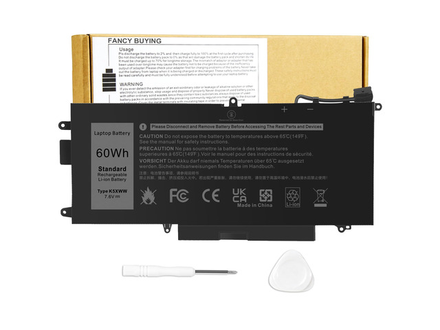 K5XWW Laptop Battery for Dell Latitude 7389 7390 2-in-1 Latitude 12 5000 5289 2-in-1, fits E5289 L3180 Series P29S001 P29S002 451-BBZC 725KY 71TG4...