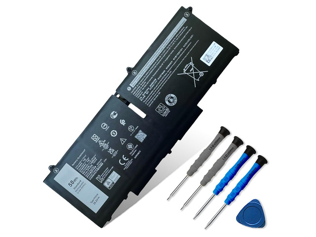 58Wh FK0VR Battery Compatible with Dell Latitude 5330 7330 7430 7530 Legion 5330 2-in-1/7330 2-in-1/7430 2-in-1 P133G P134G P135G P136G FKOVR 8H6WD...