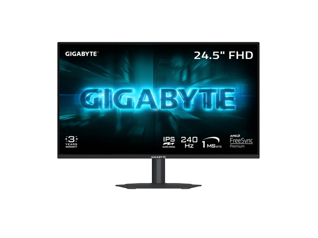 G25F2A 24.5' SuperSpeed IPS FHD Gaming Monitor Black, FHD 1920x1080, 240Hz, 1ms GTG, HDMI, DP, AMD Freesync Premium, Height and Tilt Adjustable