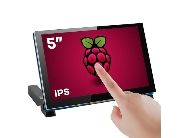 5 Inch Touchscreen IPS MIPI DSI Display Compatible with Raspberry Pi 5/4/3, 800x480 Pixel Capacitive Screen Driver-Free Interface