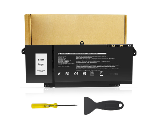 7FMXV Battery Replacement for Dell Latitude 5320 7320 7420 7520 Series TN2GY 0TN2GY 9JM71 4M1JN 1PP63 727CG HDGJ8 MHR4G CN-0727CG CN-0TN2GY
