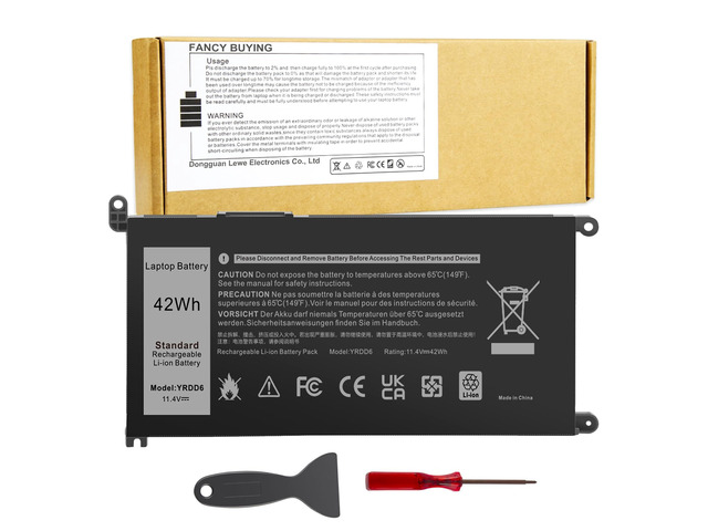 YRDD6 1VX1H Battery for Dell Inspiron 3310 3583 5481 5482 5485 5491 5591 7586 2-in-1 3493 3501 3582 3584 3593 3793 5480 5493 5581 5584 5585 5590...
