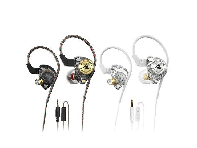 Wired Gaming Earbuds 2 Pack, Ak3file in Ear Monitors, Deep Bass Sound Wired Earbuds, HiFi in Ear Headphones with 1DD 10mm Dynamic Driver, IEM for...