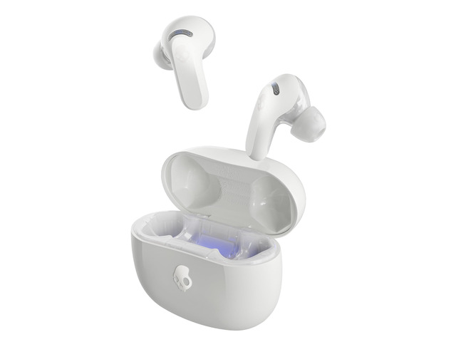 Rail ANC Active Noise Cancelling Wireless Earbuds - Bone/Orange In-Ear, Bluetooth Headphones, Noise Cancellation, 38 Hours Battery, Microphone for...
