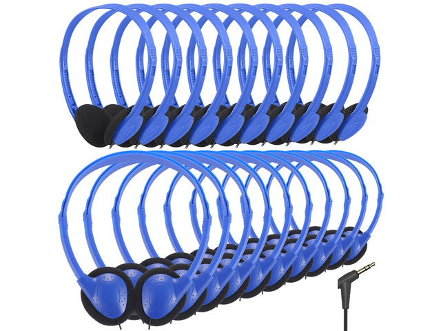 Kids Headphones Bulk 25 Pack for School Classroom Students, Wholesale Wired Headphones Durable Class Set Earphones for Children Toddler Teens Boys...