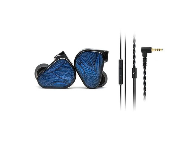 x Crinacle Zero: BLUE2 Dual Dynamic Drivers in-Ear Headphone with Detachable Cable (3.5mm+mic Cable)