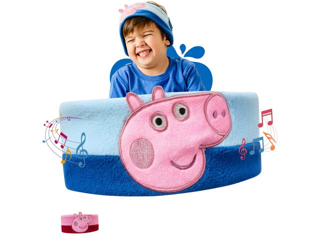 Peppa Pig Headphones - Kids Headband Headphones - Bluetooth Wireless Headband - Comfortable Headphones for Plane - Safe Volume Limit - Adjustable,...