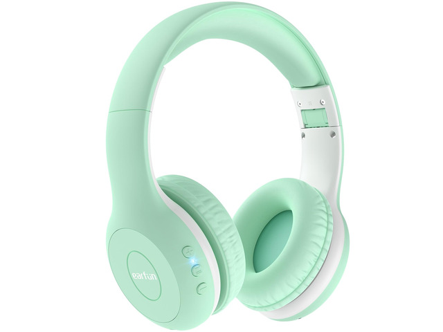 K2 Kids Bluetooth Headphones for School, Kids Headphones with Mic Volume Limited, 40H Playtime, Built-in Mic, Stereo Sound, Foldable Over-Ear...
