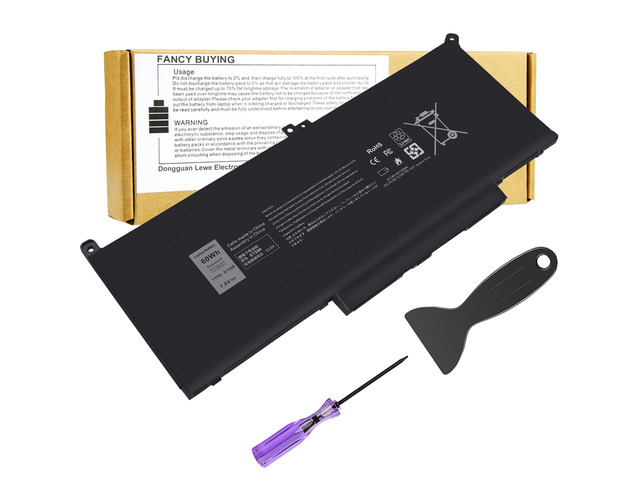 F3YGT 0F3YGT Laptop Battery for Dell Latitude12 7000 7280 7290/13 7000 7380 7390 P29S002/14 7000 7480 7490 P28S P28S001 P73G P73G002 Series, KG7VF...
