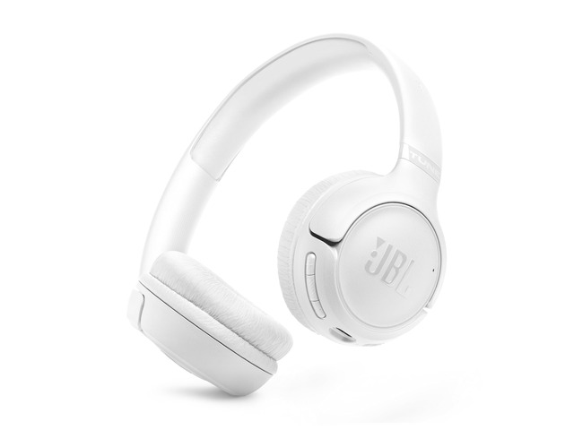 Tune 530BT - On-Ear Bluetooth Headphones - White Pure Bass Sound, Customize your sound with the Headphones App, 2 beamforming mics for perfect calls