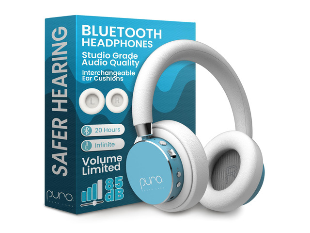 Kids Headphones, Volume-Limiting 85dB, BT2200 Plus, Teal Built-In Mic, Studio-Grade Sound, 20-Hour Battery Life, Comfortable Fit & Easy to Connect...