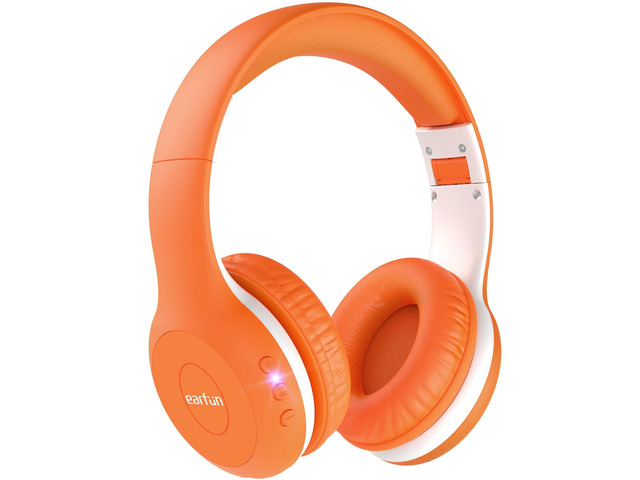 K2 Kids Bluetooth Headphones for School, Kids Headphones with Mic Volume Limited, 40H Playtime, Built-in Mic, Stereo Sound, Foldable Over-Ear...