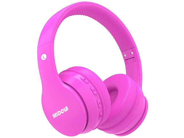 Kids Bluetooth Headphones Wireless 68 Hours,Safe Volume Limit 85/94dB Adjustable Headband Foldable Over-Ear Lightweight Headsets for Toddler Girls...