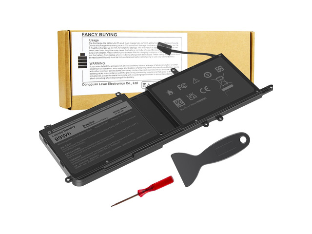 9NJM1 Battery Replacement for Dell Alienware 17 R4 R5 15 R3 R4 Alienware 15 2018 ALW17C-D1758 P31E P31E001 P31E002 P69F P69F001 P69F002, HF250...