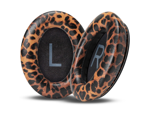 PadZ QC45 - Earpads for Bose QuietComfort 45, QC SE & QC Wireless Made by Wicked Cushions Extra Thick Cushions, Premium Durable Stitching Leopard
