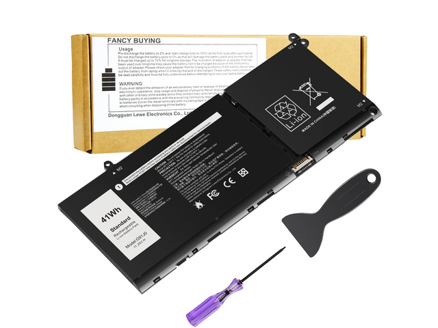 G91J0 JGCCT N9XX Battery for Dell Latitude 3520 3420 3320 3330 Inspiron 3510 3511 3515 3525 3530 5310 5410 5418 5510 5515 5518 14 Plus 7420 7415...