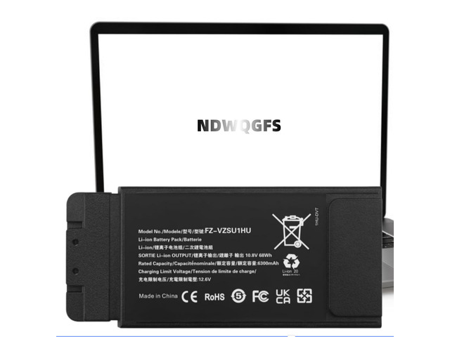 FZ-VZSU1HU Battery Replacement for Panasonic Toughbook 55 FZ-55 Mk1 Mk2 10.8V 68Wh 6300mAh Li-Polymer panasonic fz-55 Battery