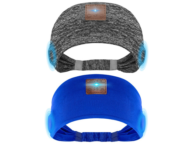2-Pack Sleeping Headphones, Headband Headphones with Thin Speakers Wireless Bluetooth Headband for Running Sports Workouts Yoga Travel Meditation...