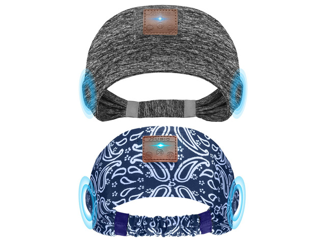 2-Pack Sleeping Headphones, Headband Headphones with Thin Speakers Wireless Bluetooth Headband for Running Sports Workouts Yoga Travel Meditation...