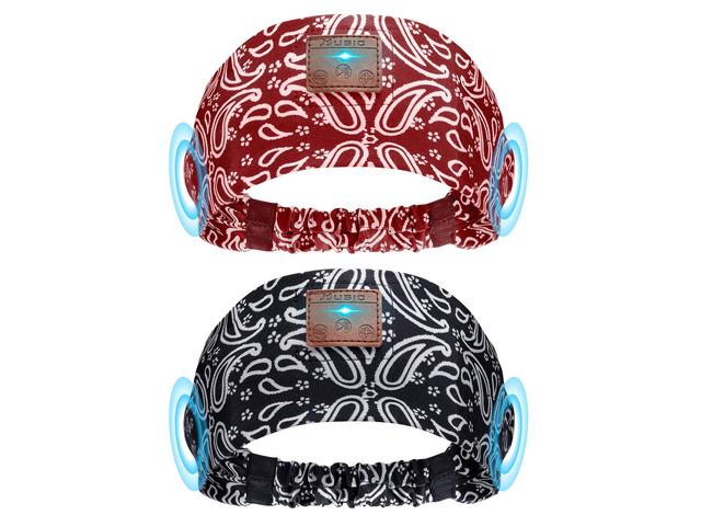 2-Pack Sleeping Headphones, Headband Headphones with Thin Speakers Wireless Bluetooth Headband for Running Sports Workouts Yoga Travel Meditation...