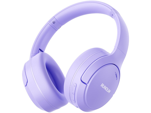 Active Noise Cancelling Headphones, Wireless Bluetooth Over Ear 100H Playtime, Transparency Mode, Deep Bass Hi-Fi Stereo, Built-in Mic, Lightweight...