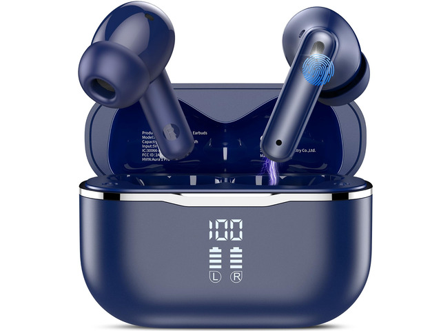Active Noise Cancelling Ear Buds Wireless Earbuds HiFi Sound 60H Playtime Adaptive 50dB Bluetooth 6.0 Headphones, 6Mic AI ENC Clear Calls, 50ms...