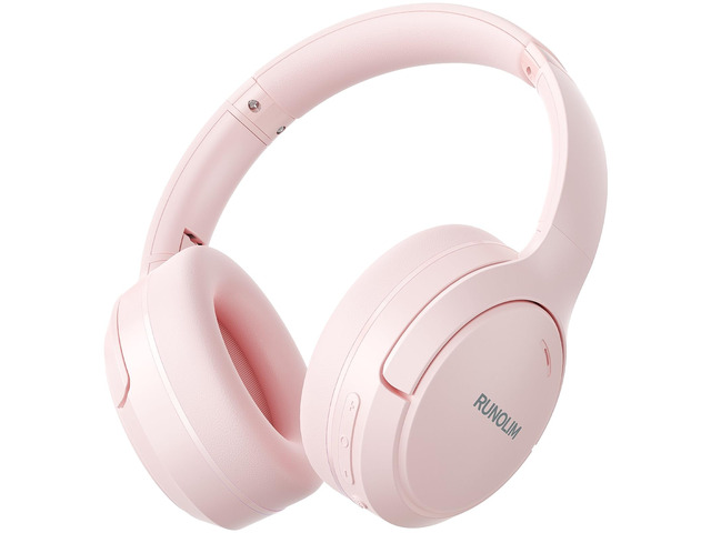 Active Noise Cancelling Headphones, Wireless Bluetooth Over Ear 100H Playtime, Transparency Mode, Deep Bass Hi-Fi Stereo, Built-in Mic, Lightweight...