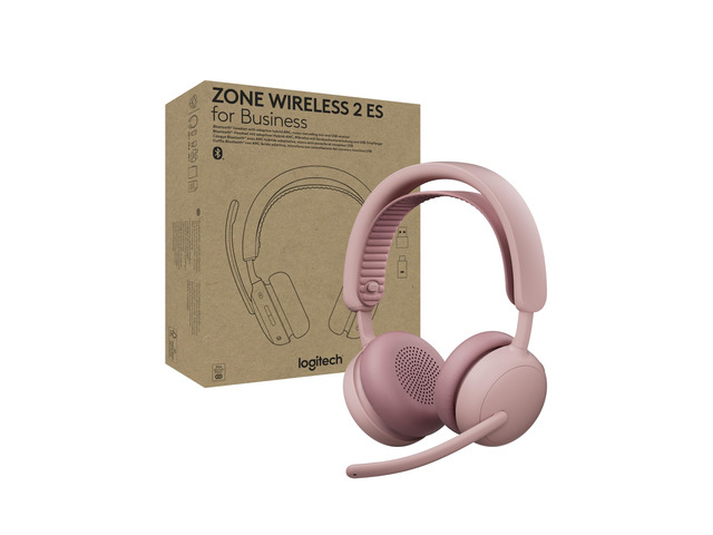 Zone Wireless 2 ES for Business Headset - Teams - Rose Adaptive Hybrid ANC, Bluetooth, USB-C & USB-A, Microsoft Teams Certified, ideal for...