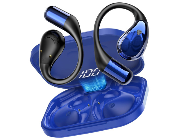 Open-Ear Headphones, Bluetooth 6.0 Wireless Earbuds Powerful Sound, 40H Open Ear Earbuds with ENC Mic, Comfortable Ear Hooks/IP7 Waterproof/Fast...