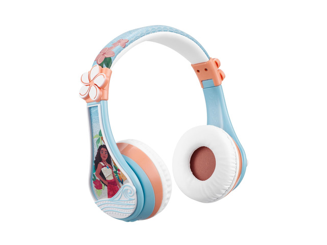 Disney Moana 2 Bluetooth Headphones for Kids Wireless Headphones for School Volume Reduced and Built-in Microphone