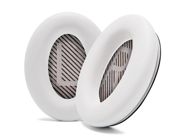 PadZ QC45 - Earpads for Bose QuietComfort 45, QC SE & QC Wireless Made by Wicked Cushions Extra Thick Cushions, Premium Durable Stitching White Smoke