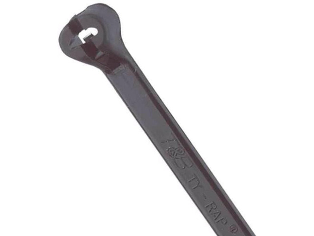 Ty-Rap Black Cable Ties, 14.2 in, 50 lb, Bulk Pack Nylon 6.6, Stainless Steel Barb, UV Resistant, Tensile Strength, Bundle Range Up To 4.02 In, UL...