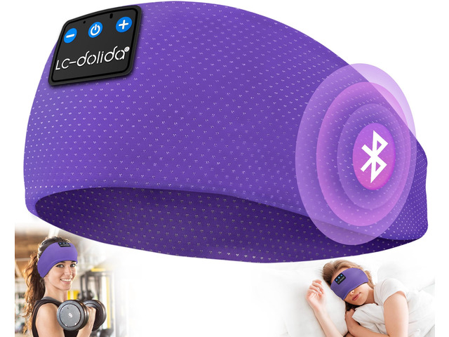 Sleep Headphones Bluetooth 5.4, Headband Headphones Earphones Wireless, Sleep Mask for Sleeping, Sports, Gifts, Workout, Jogging, Yoga,Insomnia,...