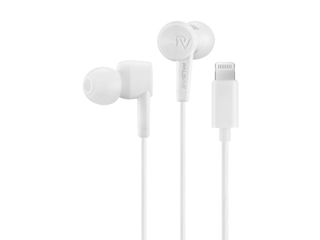 Lightning Headphones Earphones MFi Certified with Microphone Compatible with iPhone 14 13 12 11 Pro Max X XS Max XR 8 Plus 7 Plus SweetFlow White