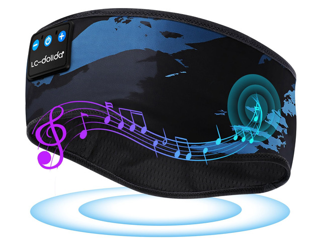 Sleep Headphones Bluetooth Headband, Sleep Headphones Wireless Bluetooth with Ultra-Thin HD Stereo Speaker, Sleep Headband Earphones for Workout...