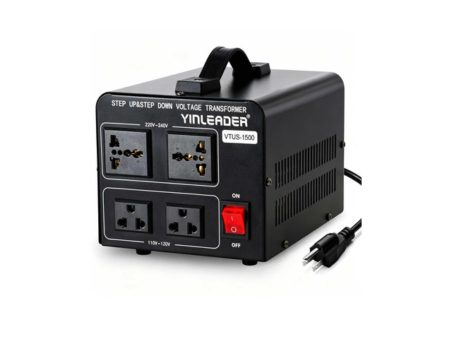 1500W 110V to 220V or 220V/230V/240V to 110V/120V Power Converter Step Up/Down Voltage Transformer Converter for Use 220V Overseas...