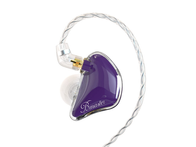 Bmaster Triple Drivers in Ear Monitor Headphone with Two Detachable Cables Fit in Ear Suitable for Audio Engineer, Musician (Purple)