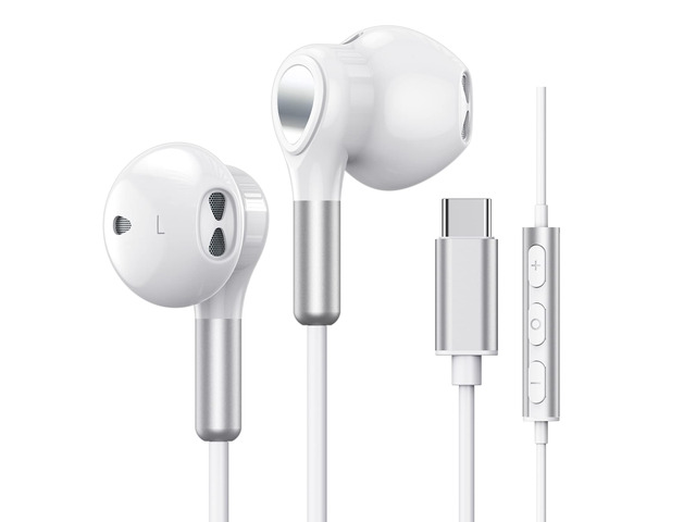 USB C Headphones for Samsung Galaxy S26 S25 S24 S23 S22 S21 S20 A56 A17 A16 Wired USB C Earbuds with Mic Volume Control Earphones USB Type C...